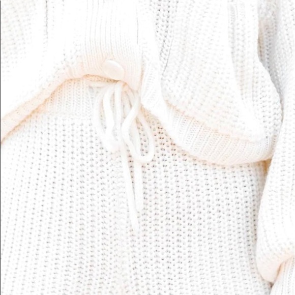 NWT | FROM VICI - Freja high rise knit shorts | white | medium | drawstring - Picture 4 of 10